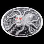 Spider Skull Web Retro Belt Buckle
