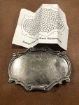 Vintage Silver Blank DIY Oval Rectangle Belt Buckle