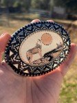 Western Vintage Native American Cowboy Rodeo Buckle
