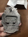 Vintage Silver Blank DIY Oval Rectangle Belt Buckle