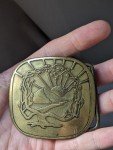 Vintage Tree of Life Brass Belt Buckle