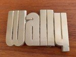 1978 Wally Baron Solid Brass Belt Buckle