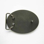 Classic Oval Western Metal Belt Buckle