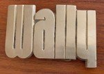1978 Wally Baron Solid Brass Belt Buckle