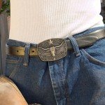 Vintage Western Longhorn Bull Belt Buckle