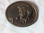 1970s Elvis Solid Brass Western Belt Buckle
