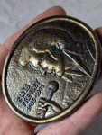 1970s Elvis Solid Brass Western Belt Buckle