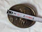 1970s Elvis Solid Brass Western Belt Buckle