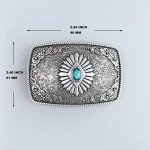 Vintage Silver Plated Southwest Men's Belt Buckle