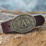Vintage Cowboy Rodeo Belt Buckle Initial A
