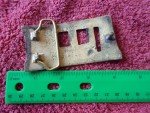 Vintage Solid Brass ALLEN Name Plate Belt Buckle