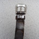 Vintage Brown Leather Braided Belt with Nickel Buckle