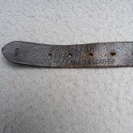 Vintage Brown Leather Braided Belt with Nickel Buckle