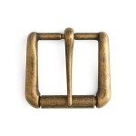 Antique Brass 1.5" Napa Roller Belt Buckle