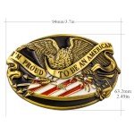 Vintage American Flag Eagle Belt Buckle