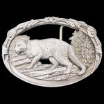 Vintage Mountain Lion Cougar Belt Buckle