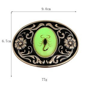 Western Cowboy Pattern Vintage Alloy Belt Buckle