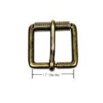 Heavy Duty Vintage Roller Belt Buckle - Bronze