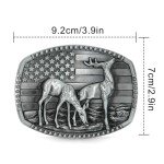 Vintage Deer Belt Buckle for Men and Women