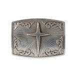 Nocona Men's Silver Cross Emblem Belt Buckle