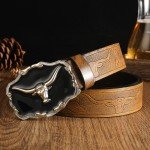 Big Bull Head Western Vintage Belt Buckle