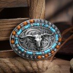 Vintage Cowboy Rodeo Initial Silver Belt Buckle