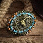 Vintage Cowboy Rodeo Initial Silver Belt Buckle