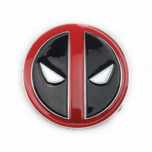 WesBuck Red Metal Vintage Belt Buckle