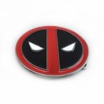 WesBuck Red Metal Vintage Belt Buckle