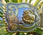 Mexican Emblem Western Belt Buckle - Large