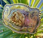 Mexican Emblem Western Belt Buckle - Large