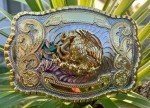 Mexican Emblem Western Belt Buckle - Large