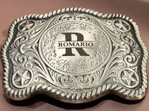 Custom Engraved Vintage Western Belt Buckle