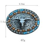 Western Cowboy Pattern Vintage Metal Belt Buckle