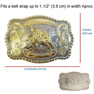 Vintage Cowboy Western Metal Belt Buckle for Men