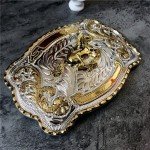 Rock Bull Ride Western Cowboy Belt Buckle