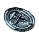 Western Cowboy Pattern Vintage Metal Belt Buckle