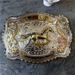 Rock Bull Ride Western Cowboy Belt Buckle