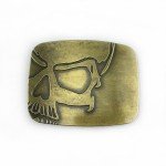 WesBuck Vintage Skull Metal Belt Buckle