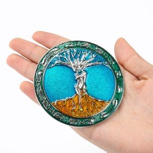 Vintage Tree of Life Western Belt Buckle