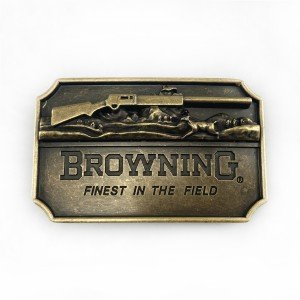 WesBuck Gun Metal Vintage Cowboy Belt Buckle