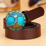 Vintage Tree of Life Western Belt Buckle