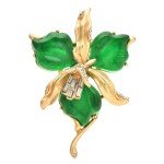 Medieval Vintage Orchid Moire Flower Belt Buckle