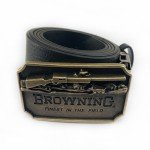 WesBuck Gun Metal Vintage Cowboy Belt Buckle