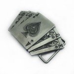 WesBuck Vintage Gamble Cards Belt Buckle