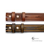 Vintage Leather Cowboy Belt Strap Without Buckle