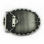 Vintage Oval Indian Chain Edge Belt Buckle