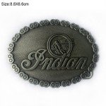 Vintage Oval Indian Chain Edge Belt Buckle