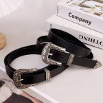 Vintage Carved Metal Belt Buckle for Jeans