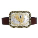 Golden Rooster Vintage Belt Buckle for Cowboys